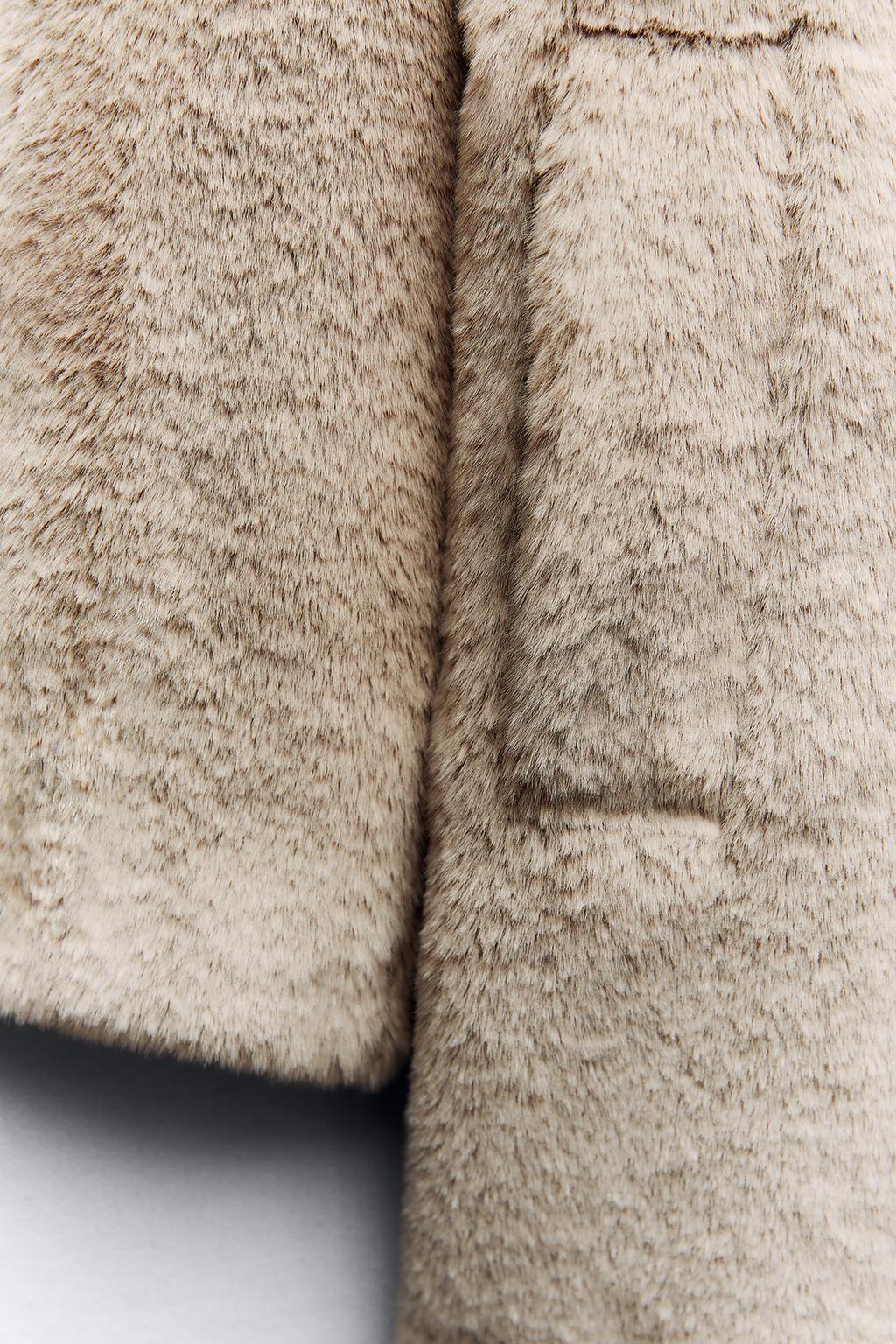 Fascino Furry Cappotto Lungo con Pelliccia Morbida