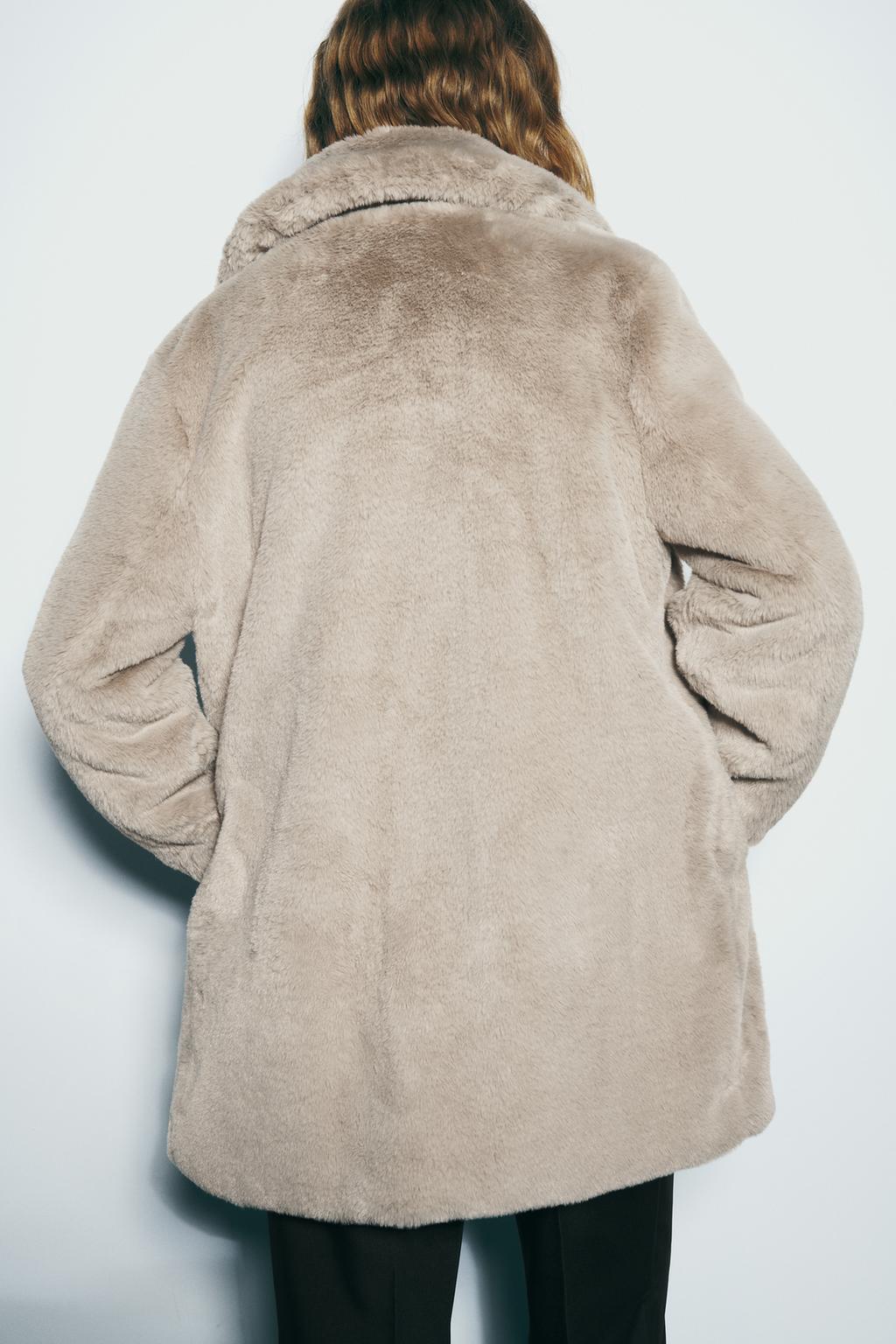 Fascino Furry Cappotto Lungo con Pelliccia Morbida